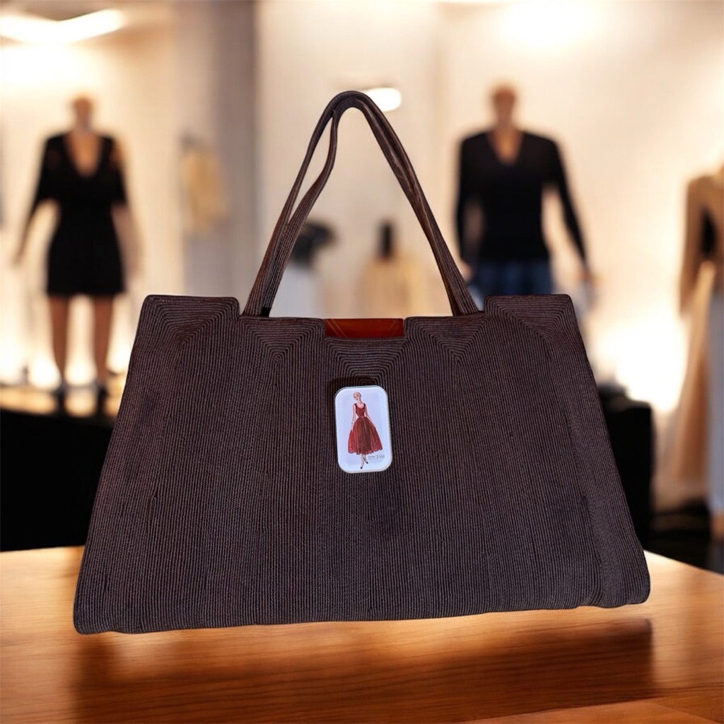 Antique Elegant Brown Handbag